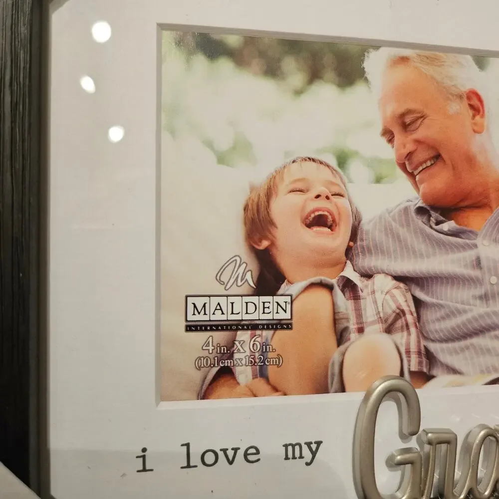 Malden International Design 4x6 I Love My Grandpa Picture Frame